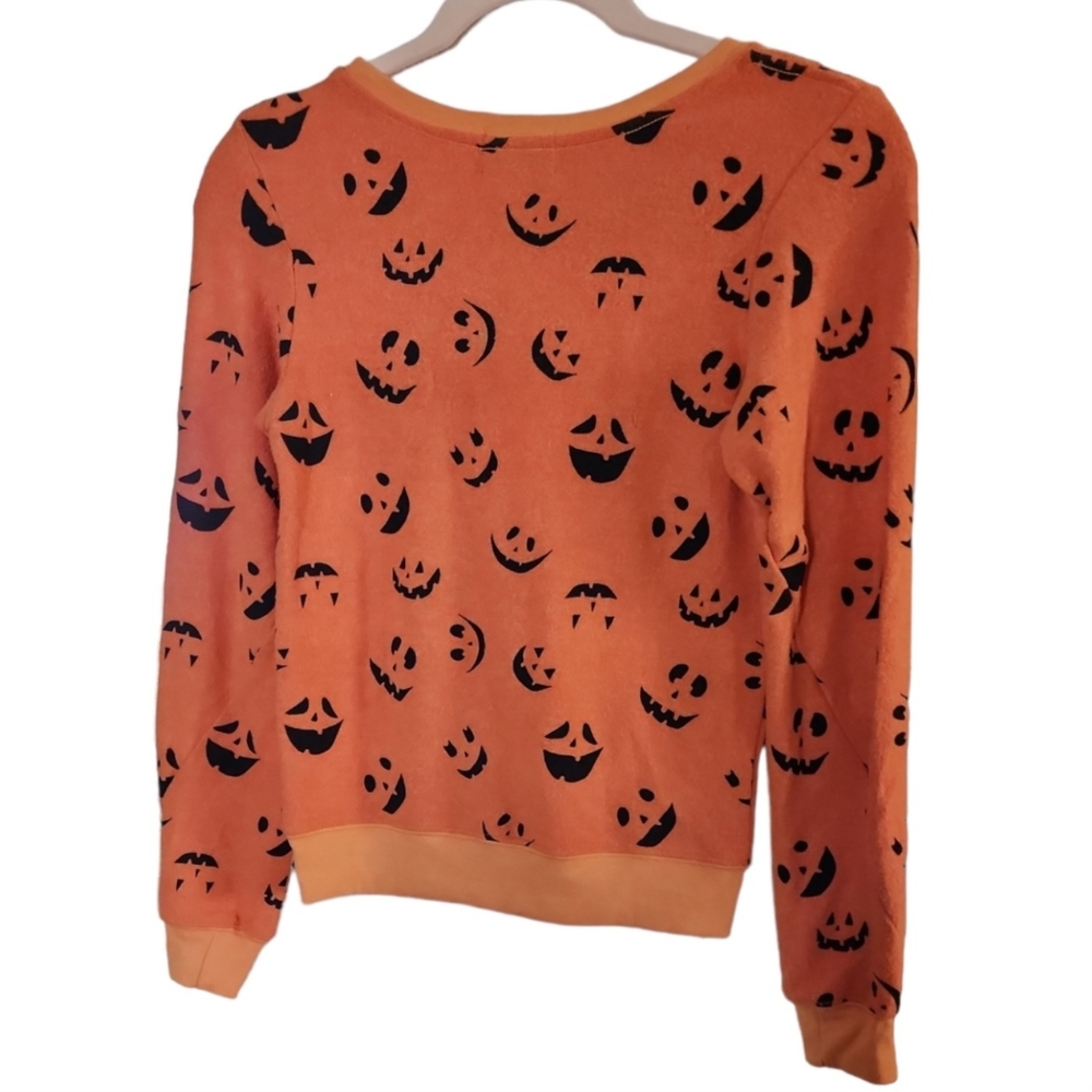Wildfox Kids Pumpkin Smiles Baggy Beach Jumper Sz M 7/8 - Picture 2 of 6